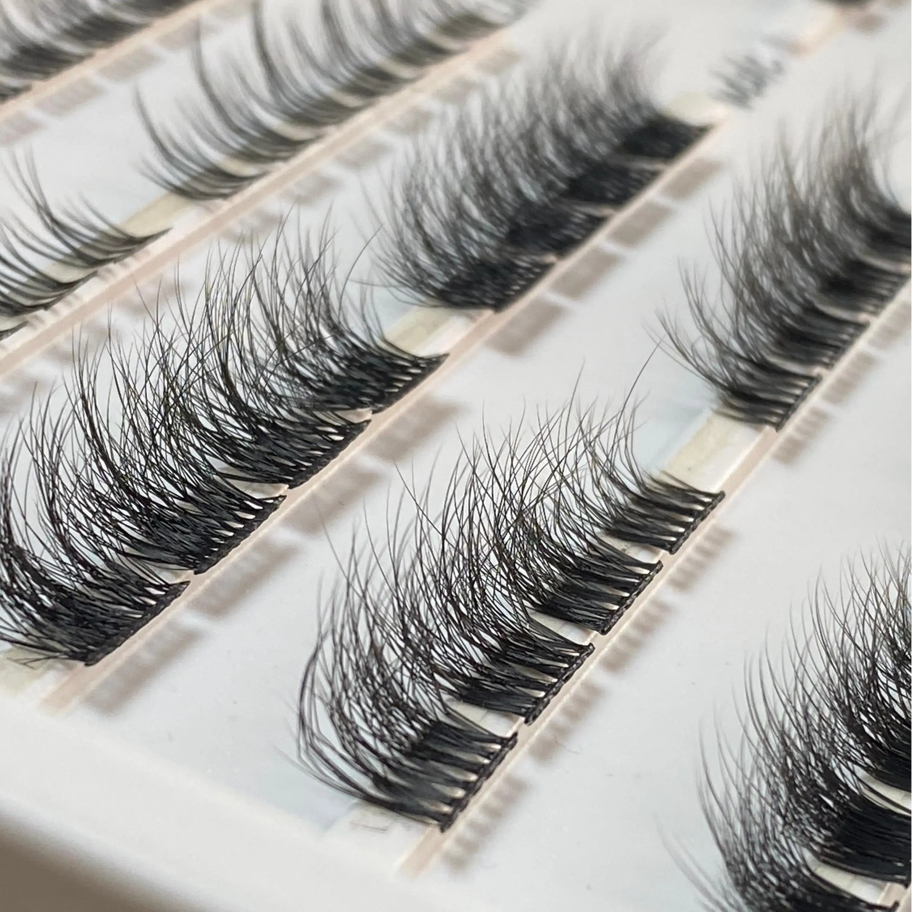 8/10/12/14/16/18mm DIY Fan Eyelashes Extensions Pre-Bond DIY Lashes From Eyelash Factory