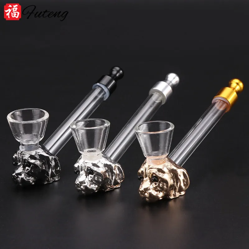 

Futeng Creative Portable Smoking Pipes hand Pipe Dog Shape Smoking Accessories Water Pipes Smoking Herb Glass