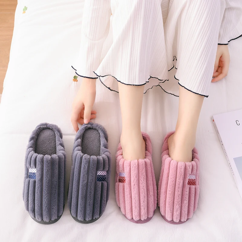 

Factory wholesale unisex comfortable warm thick indoor winter home cotton slippers for ladies, Black/ yellow/orange/blue/purple/green/