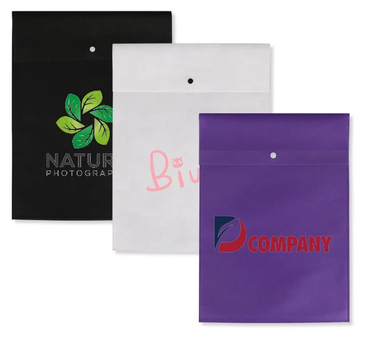 

Wholesale promotion cheap custom size durable non woven vest clothing button envelope bag