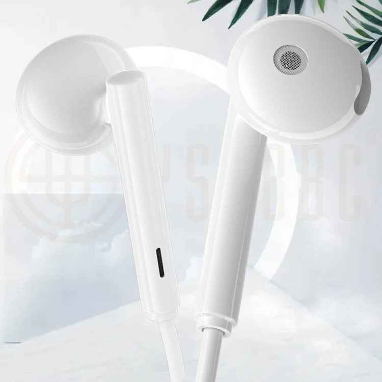 

Professional manufacturer original 1:1 Deep Bass Handfree Earphone Wired Earphone Headphone Wired OEM ODM Earphone, White