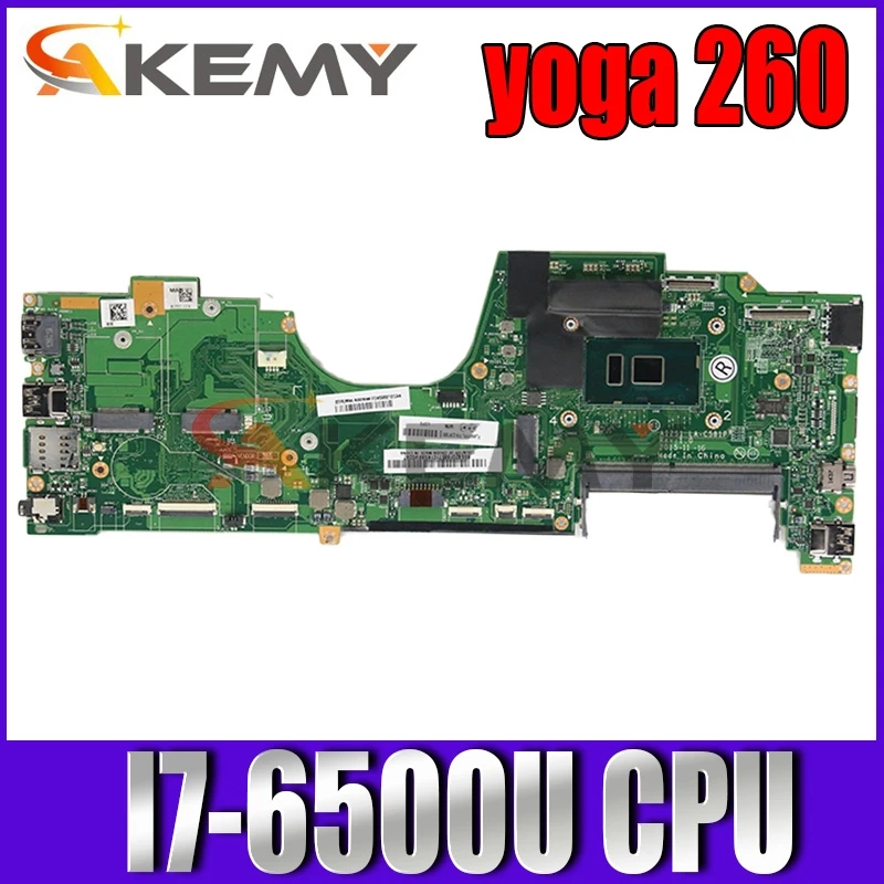 

Akemy AIZS1 LA-C581P Main board For ThinkPad yoga 260 12.5 Inch laptop motherboard SR2EZ I7-6500U DDR4