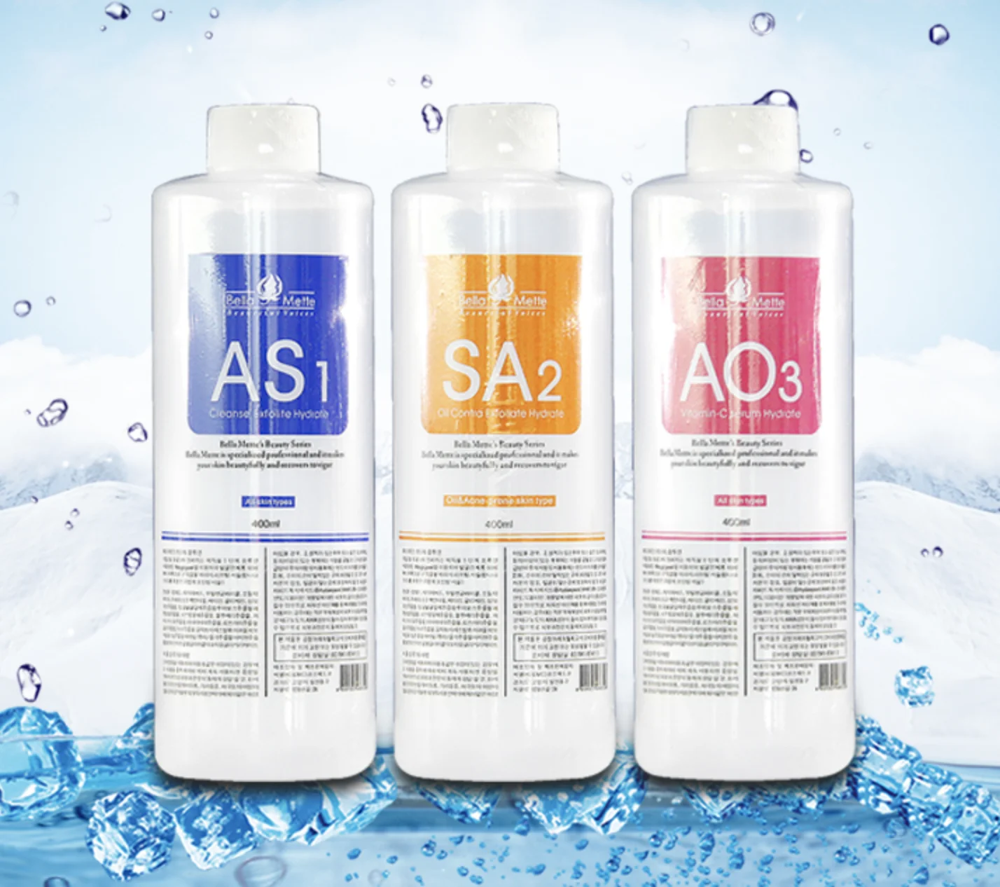 

popular AS1 SA2 AO3 30ml 3 bottles Skin Care Serum Hydra Machine Hydra Solution Aqua Peel Facial Solution