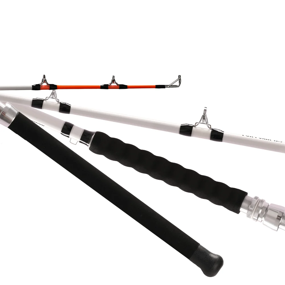 

HONOREAL EXTREME 7'6" 8" fluorescent orange red tip medium heavy wholesale fishing catfish rods