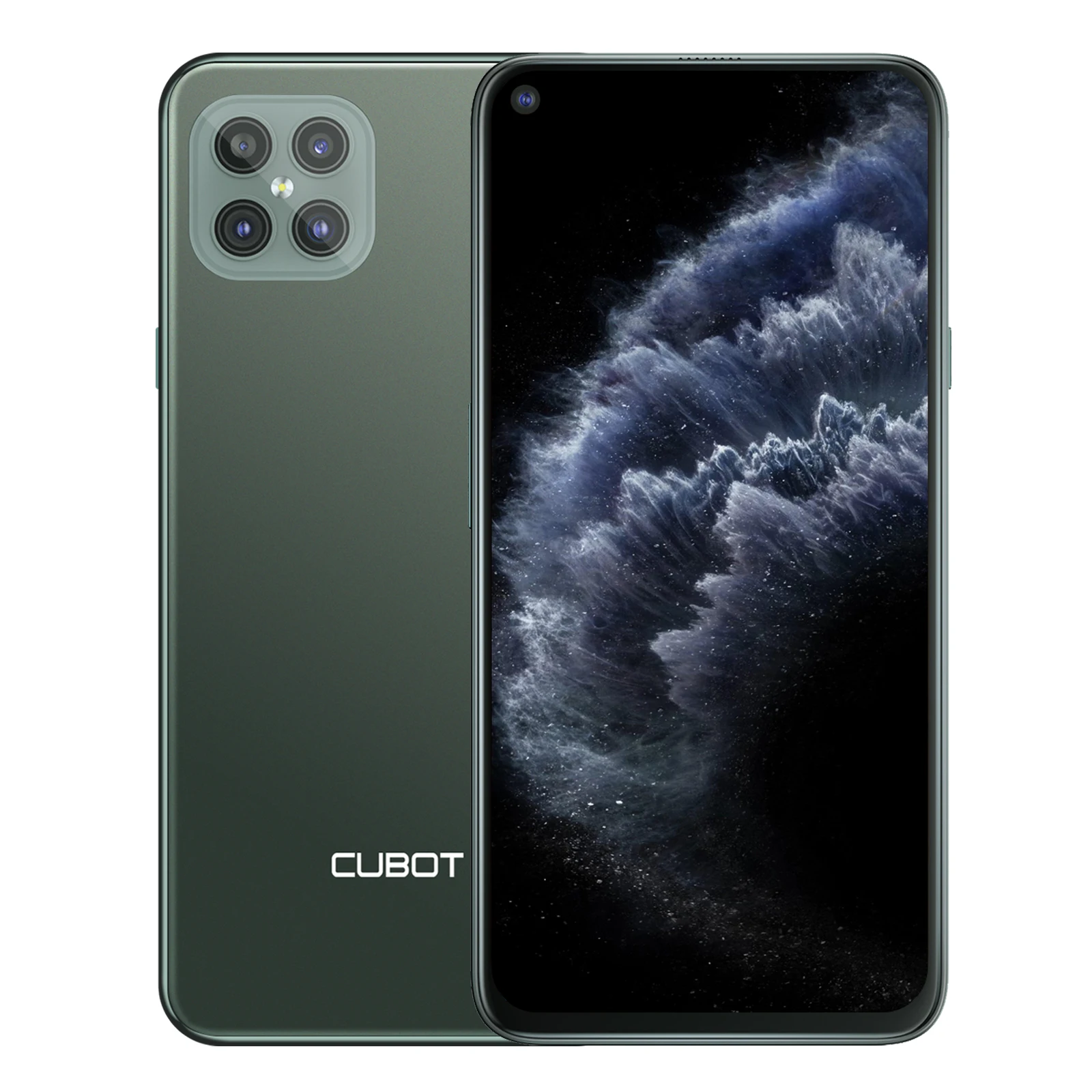 

Cubot C30 48MP Quad AI Camera 8GB+256GB 32MP Selfie Smartphone Global 4G LTE Helio P60 NFC 6.4 Inch FHD+ Android10.0 Game Phone, Black/green