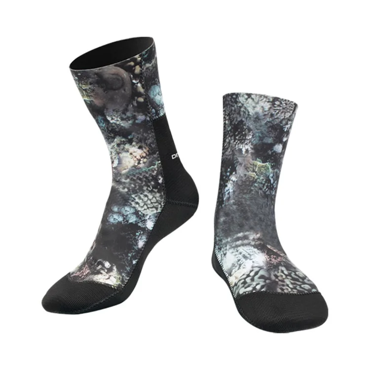 DIVESTAR Custom 3mm 5mm 7mm Neoprene Opencell Inner Camouflage Waterproof Warm Spearfishing Freediving  Diving Socks