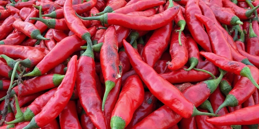 Raw Puya peppers on a cutting board