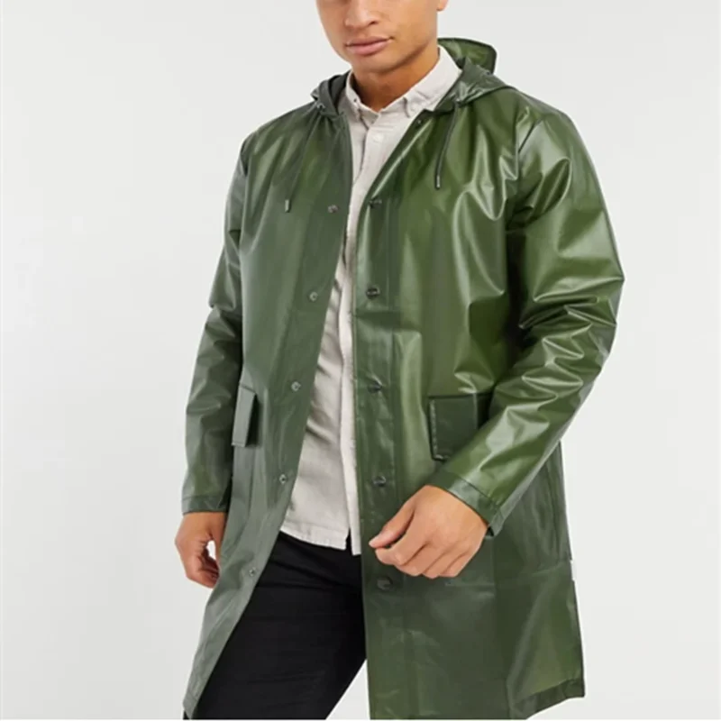 transparent rain jacket men