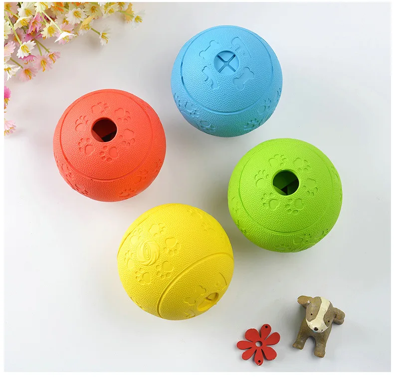 

Pet dog toy tooth cleaning ball with fragrance dog decompression dog rolling ball with sound