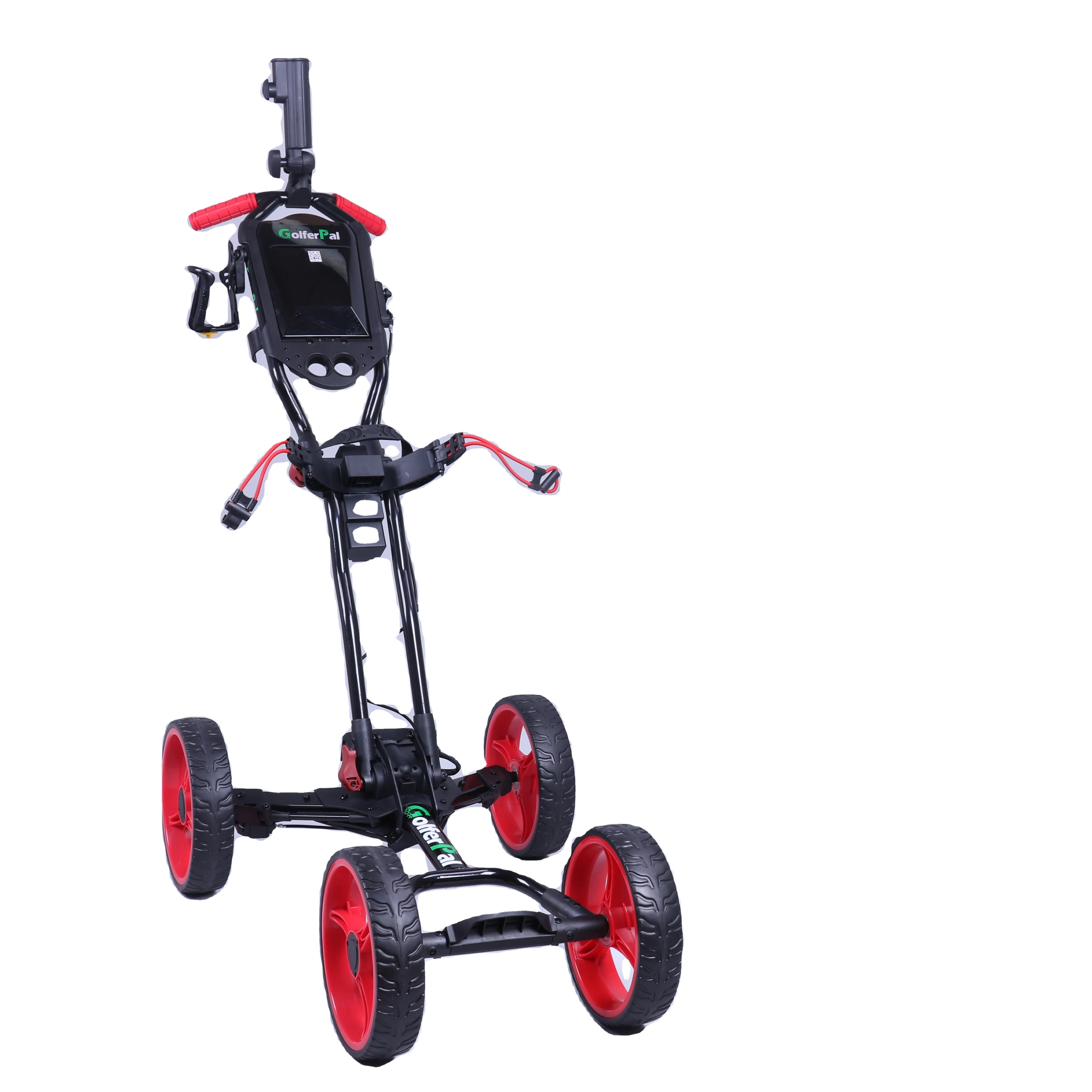 

Hot one-click electric Foldable Aluminum golf trolley, Black
