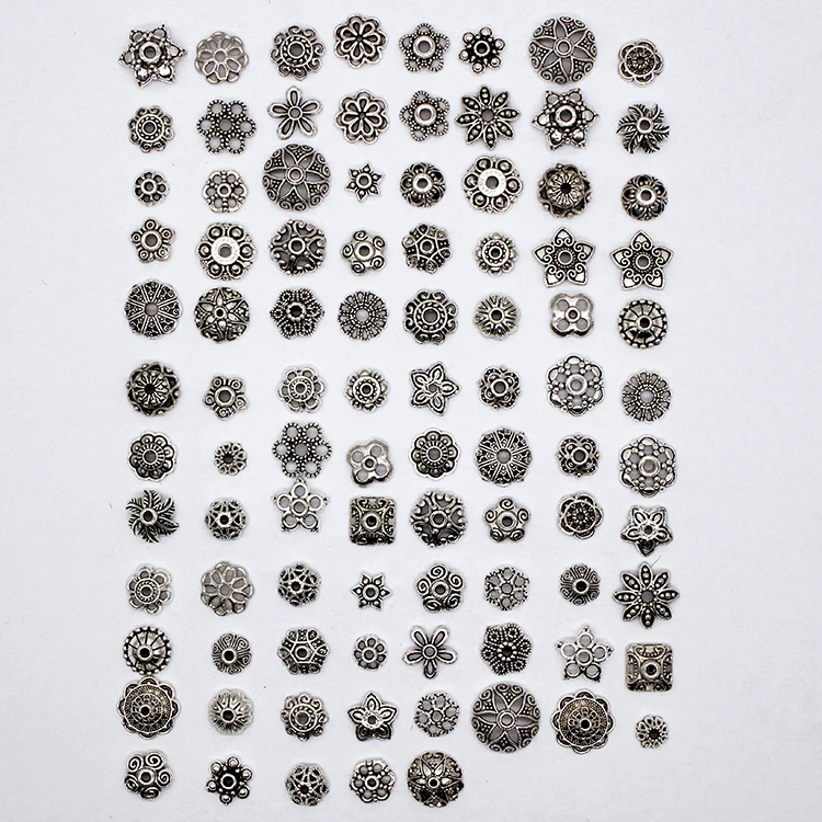 

Sterling Silver hollow Flower Bead Accessories for Jewelry making