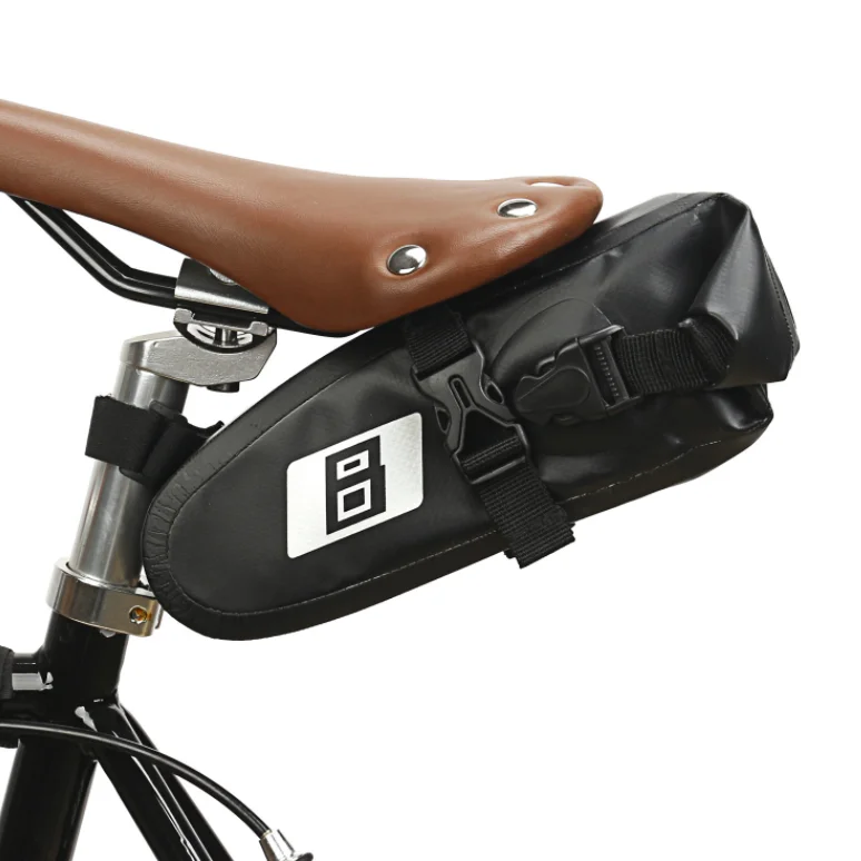 

rear Bicycle riding equipment Large waterproof tail saddle bag mountain road bike saddle tool bicycle bag waterproof, Black