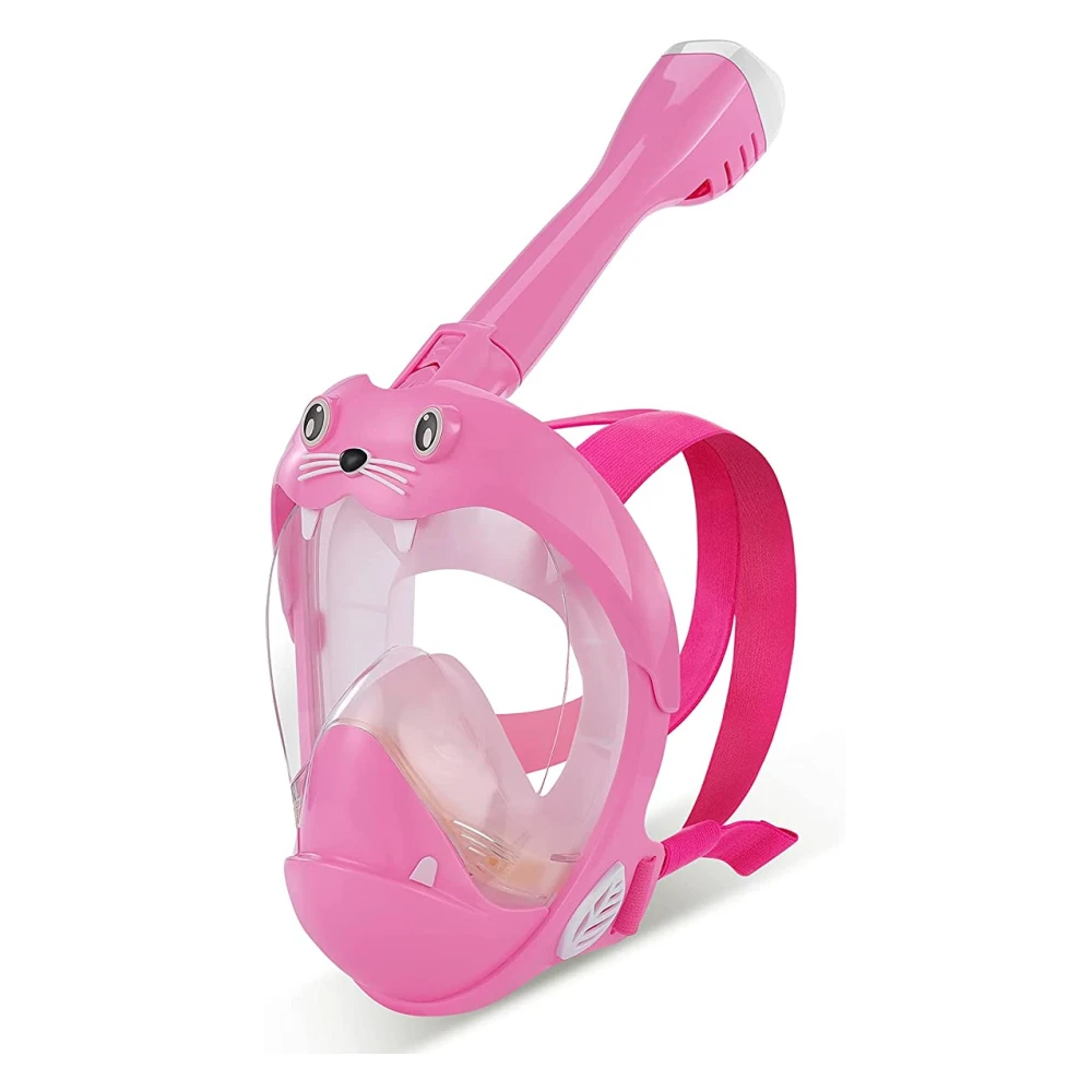 

Women Swimming Pool Equipment Pink Scuba Diving Mask Adjustable Strap Snorkel Mask