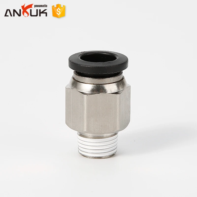 

Male Straight Quick Connecting Tube Fittings Air Hose Connector Pneumatic One Touch fitting Fittings
