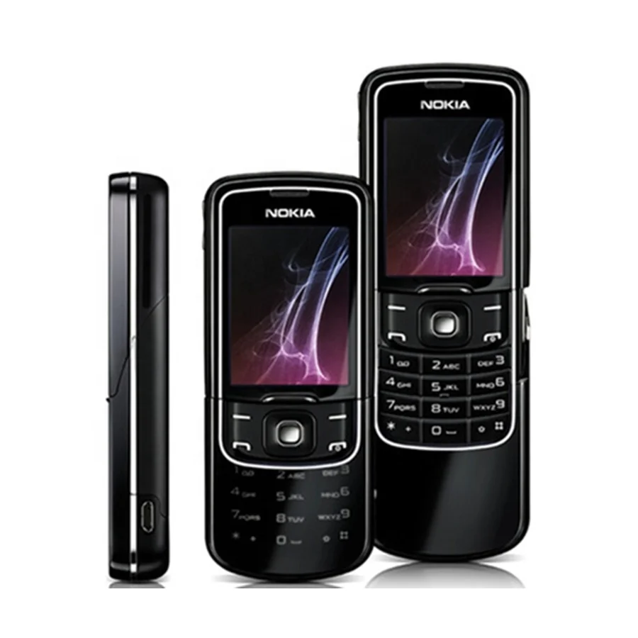 

Original Unlocked refurbished phone for Nokia 8600 Luna English/Russian/Arabic keyboard GSM 2G FM cellphone