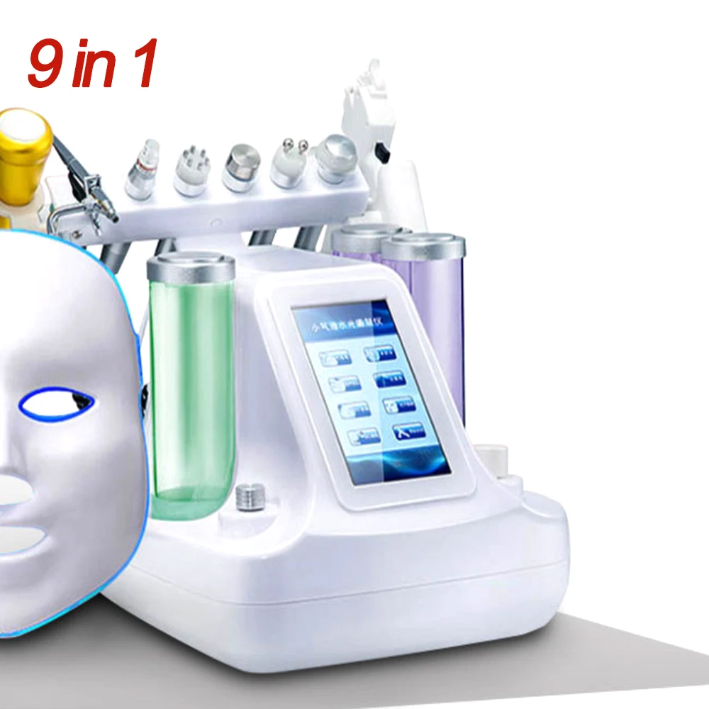 

YanYi Multifunction 8 in 1 microdermabrasion oxygen facial PDT therapy machine, White