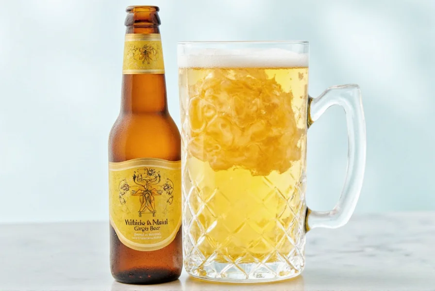 Comparison of diet ginger beer bottles showing different brands and labels on a wooden table
