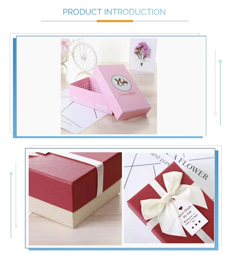 Customable Heaven And Earth Bow Gift Packaging Box - Buy Gift Box ...