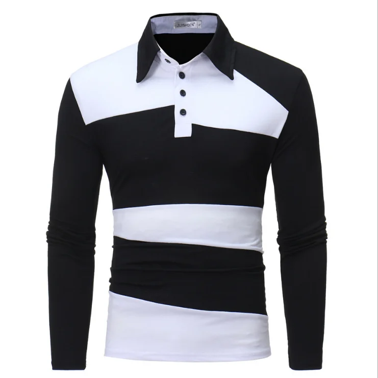 

Casual Polos Shirts Mens 2021 Long Sleeve Camisa Masculino