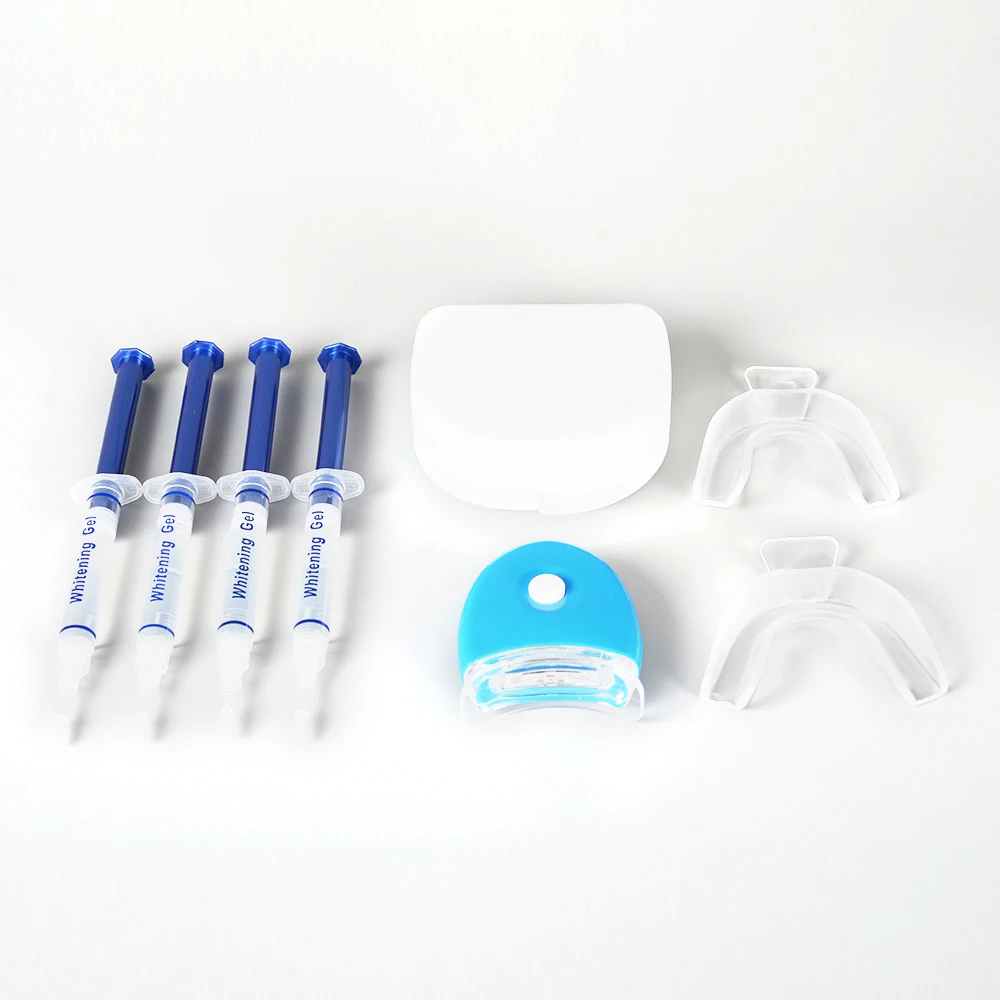

High Quality Portable No Sensitivity Dental Bleaching Gel Home Use Blue Light Teeth Whitening Kit