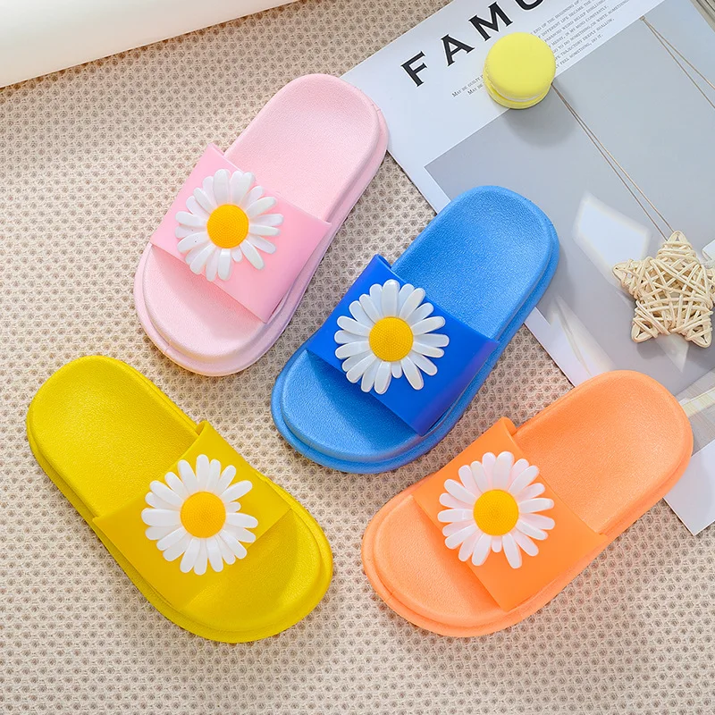 

Hot sell summer boys and girls indoor household bathroom non-slip soft bottom Children's slippers