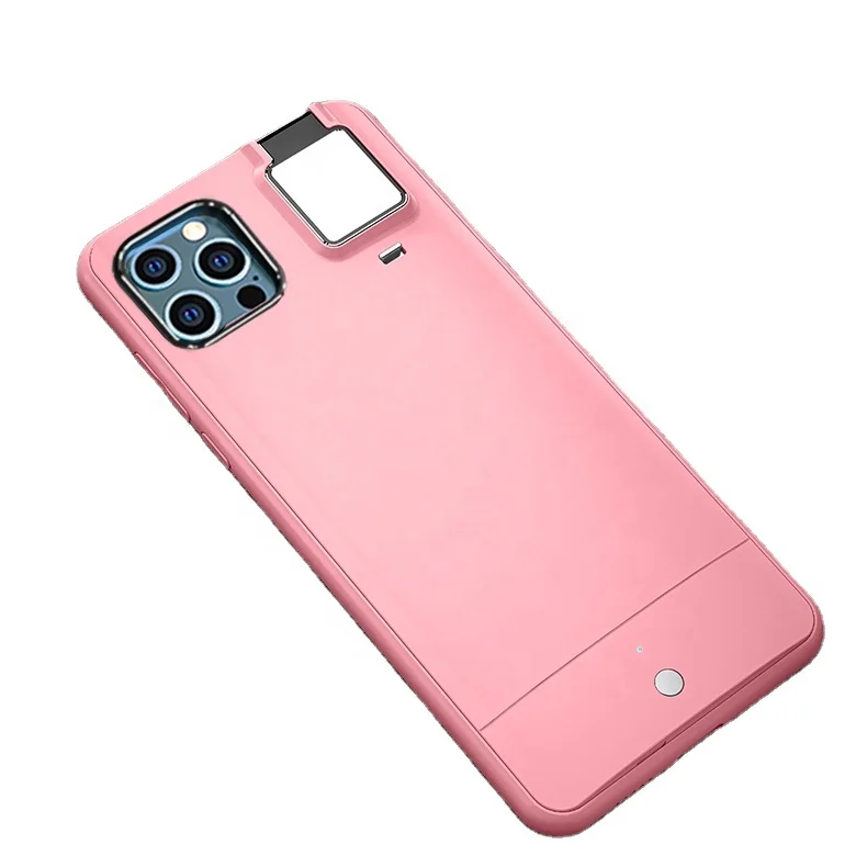 

Wholesale blank phone cases for sublimation guangdong phone case trendy selfie light phone case, Black/white/pink/green