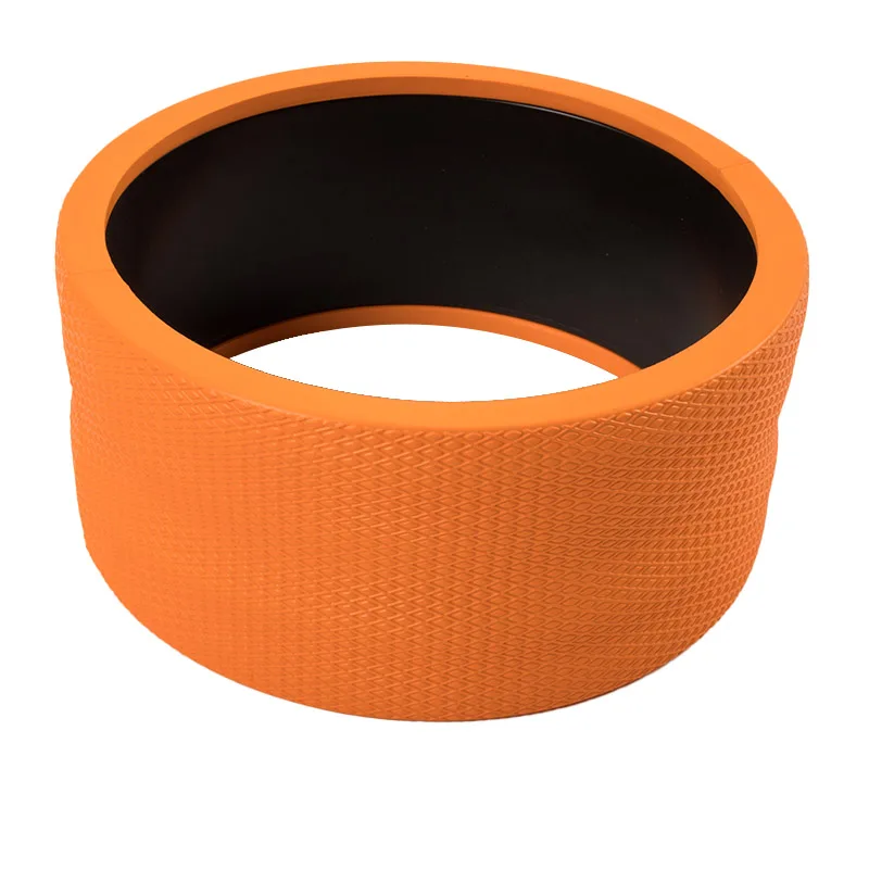

Eva+PP High Quality Back Pain Friendly Fitness Balance Yoga Wheel, Black\orange\green