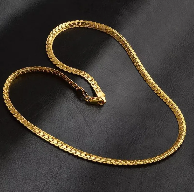 

XUNBEI 18k Gold Chain Necklace hip hop necklace For Man Fashion Jewelry