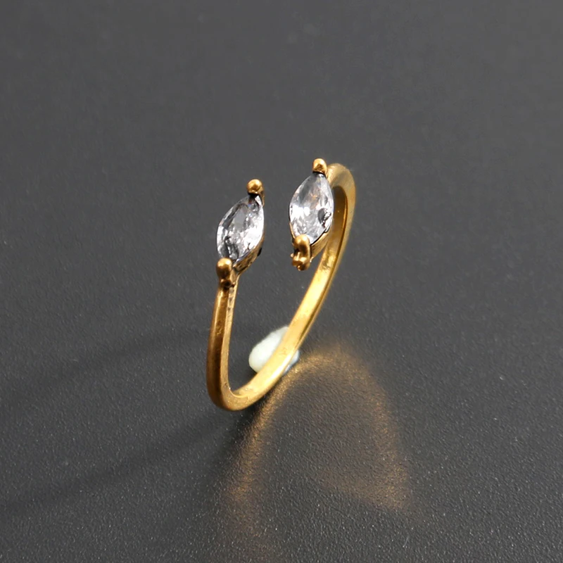 

New Fashion Micro Diamond Open Ring Niche Design Exquisite Ring, Picture shows