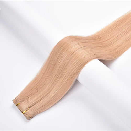 

Cuticle Aligned Flat Weft Remy Hair Mixed Balayage Hair Weft Light Color 100 European Blonde Human Hair Flat Weft