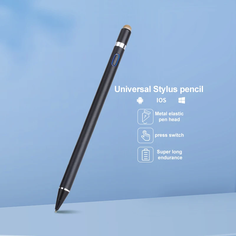 

Smart universal active drawing pencil touch stylus pen with fine tip, Black,white,silver,blue,grey,origange