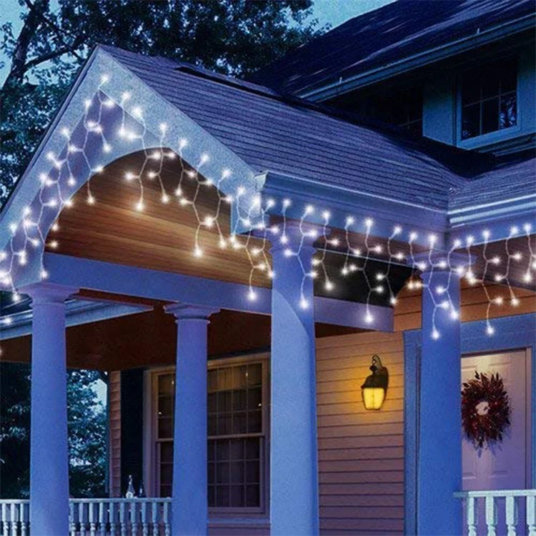 Window Curtain Fairy Lights with 60 Drops Led Christmas Lights Icicle Fairy Twinkle Lights for Holiday Party Wedding