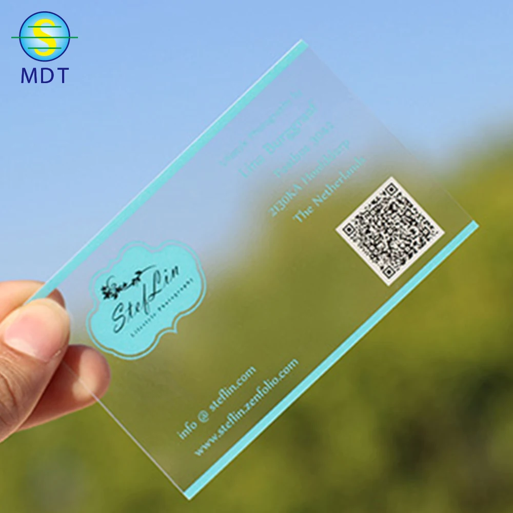 

DU transparent card, Nfc transparent card