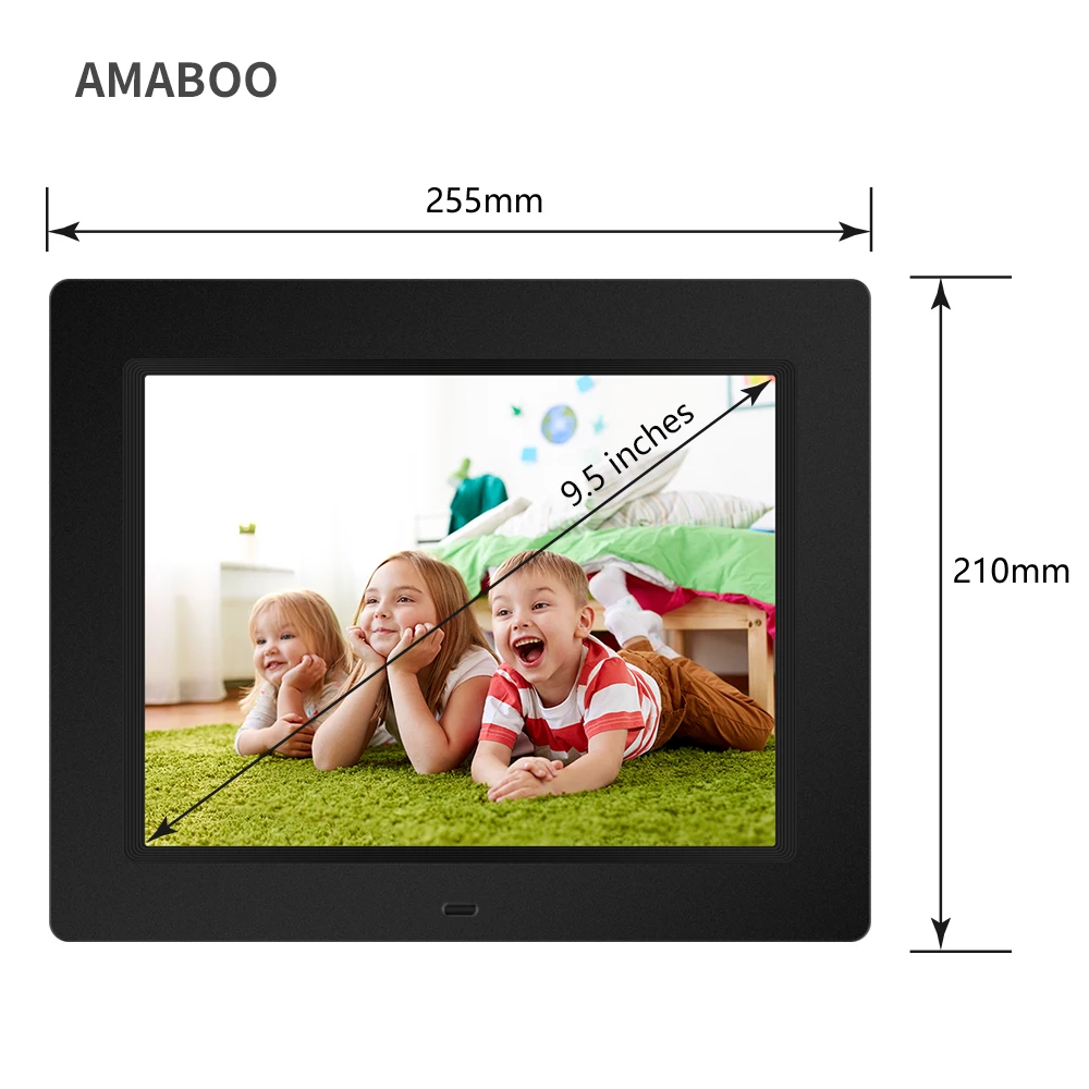 

10.1 Inches Digital Photo Frame Electronic Picture Frame 1280*800 with Clock Calendar Remote Control Speaker Resolution, Black white