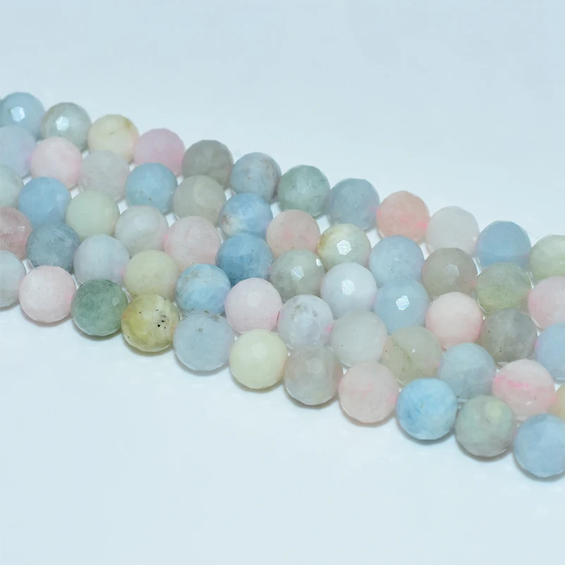 

Trade Ansurance 8mm High Quality Faceted Morganite Loose Beads