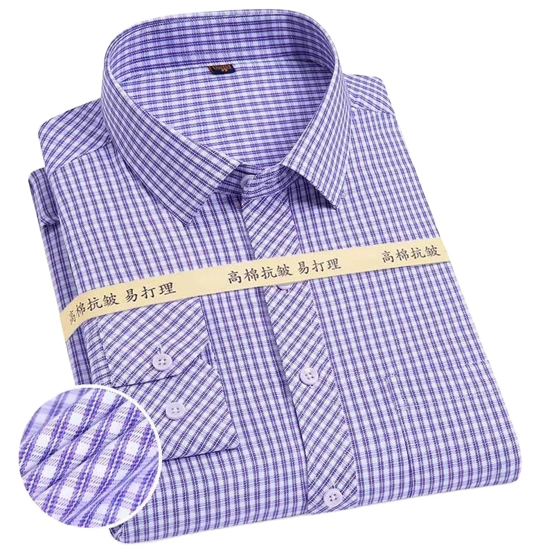 

Men Collared slim fit business shirt with long sleeves. buttoned cuffs.