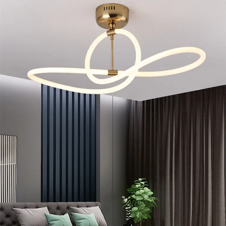 Creative nordic led ceiling lights simple 360 degree lighting acrylic ceiling lamps for bedroom