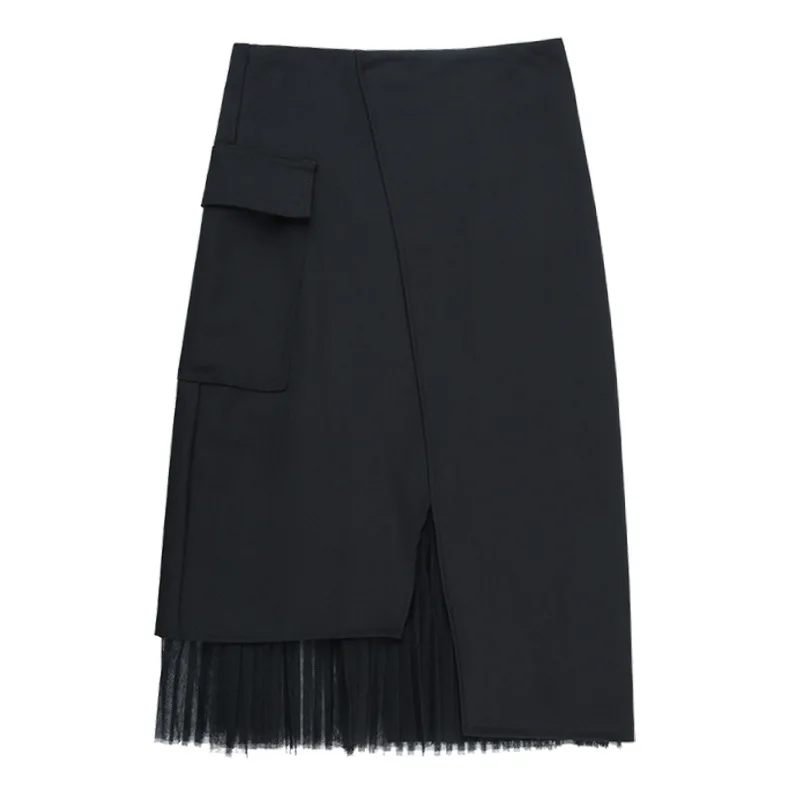 

2020 New Design fashion solid tassel patchwork ladies women skirt