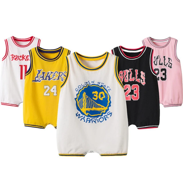 

Hot sale New Designers jumpasuit Baby Rompers Wholesale clothes 23 Jordan's Basketball onesie for kids