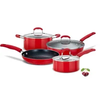 

8pcs non stick Aluminum cookware set kitchenware sets with induction bottom