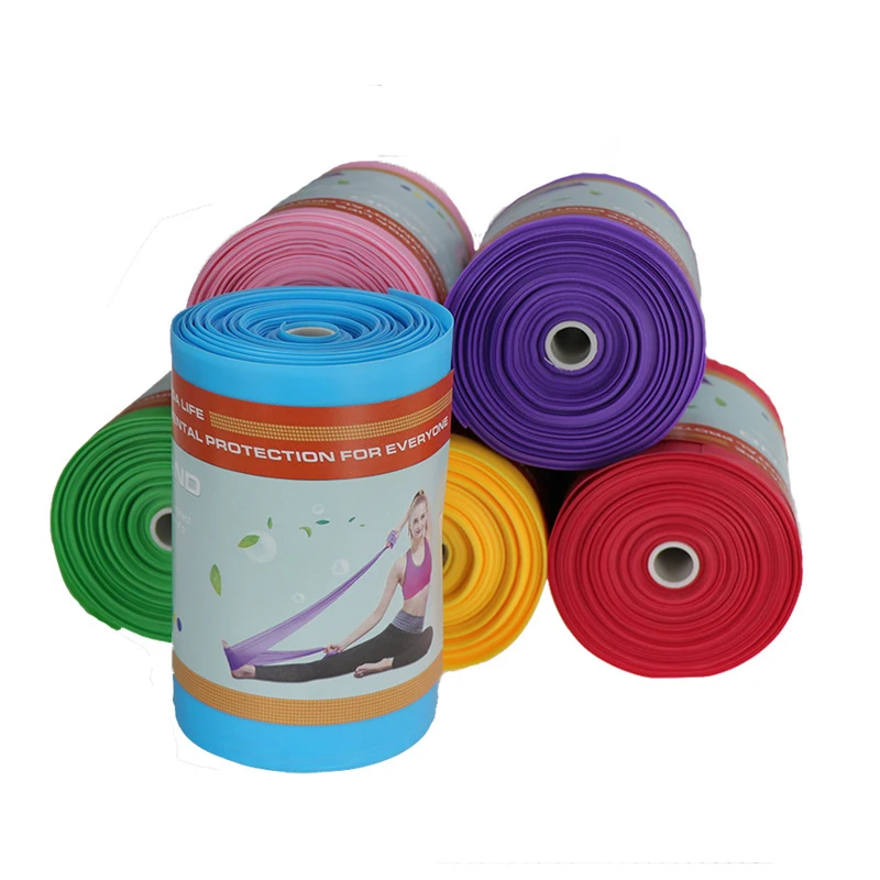 

Customer Logo Bulk Elastic Exercise Resistance Band Roll Professional Natural Latex Resistance Bands Roll, Customized color