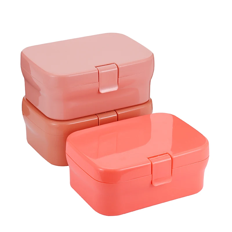 

Free Sample Everich Leak Proof Plastic Bento Lunch Box Stackable Food Containers Office Tiffin Lunch Box