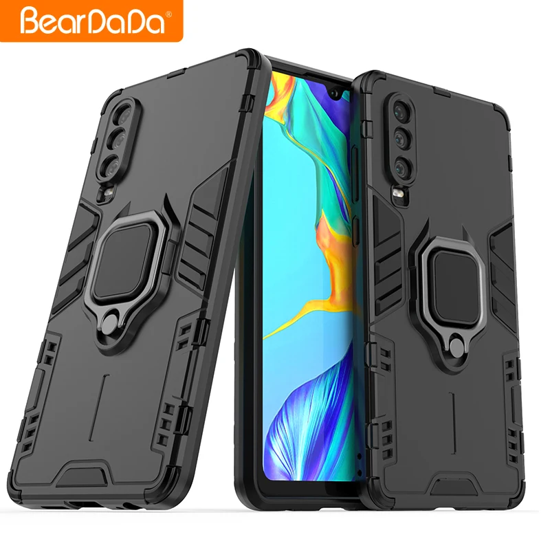 

lifeproof matte back cover for huawei P30 armor shockproof phone case in bulk logo original car kickstand hard good quality case