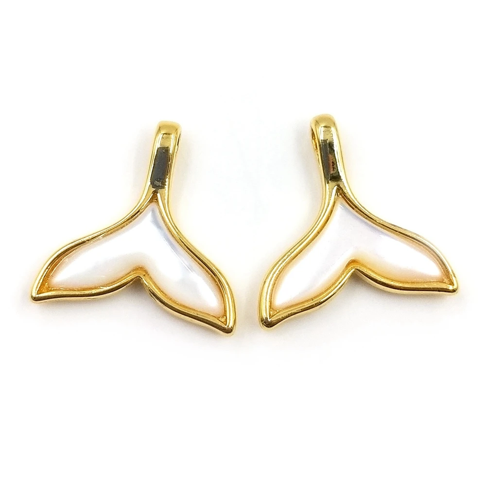 

Wholesale Natural Insect Mermaid Shape Charms Pearl Shell gemstone Fishtail White Animal pendant Necklace Jewelry buyers, Multi natural pendant