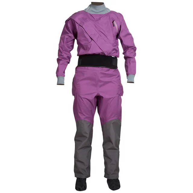 

latex socs rescue kayak drysuit diving swiftwater neoprene unisex dry suit latex neck wrist, Purple