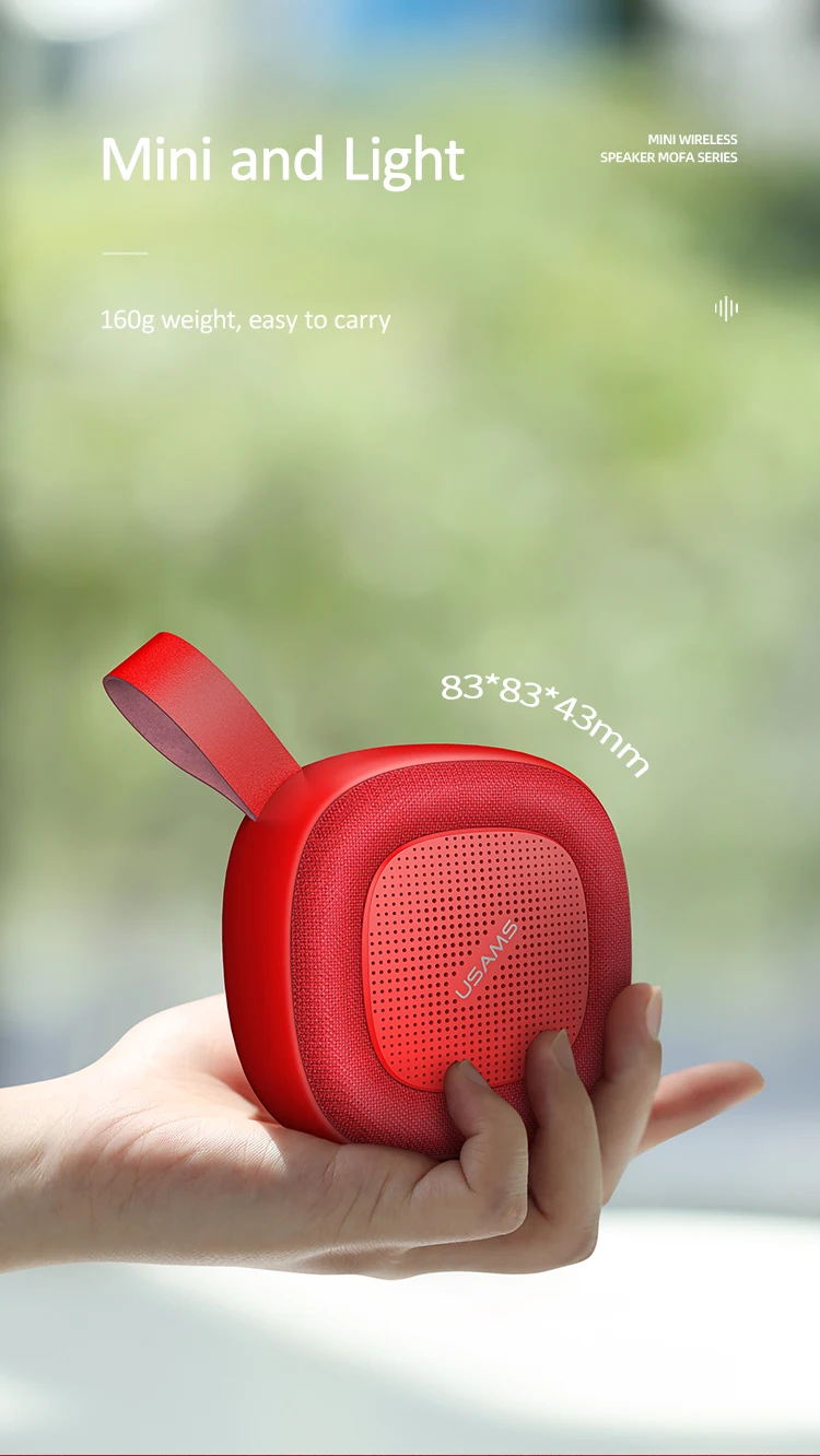 USAMS Mini and Portable Wireless Speaker Loudspeaker Hands-free Calling Wireless Speaker - ANKUX.COM