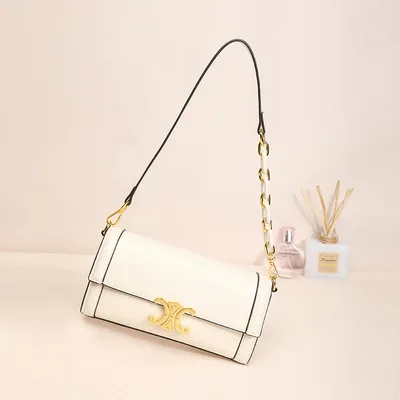 

2021 New Style Autumn Women's Handbags Plain Clutch Shoulder Bag Leather Bags for Ladies