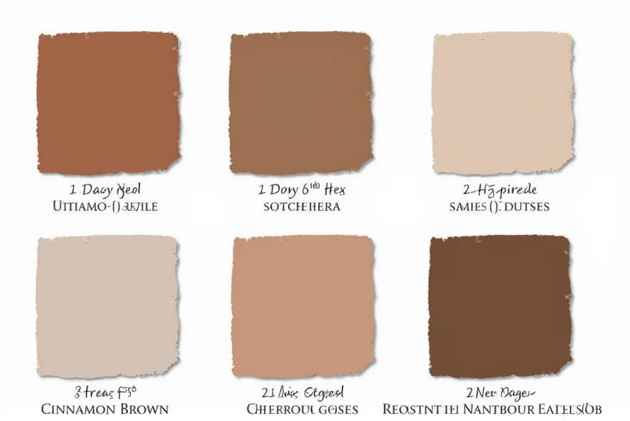 Color swatch showing cinnamon brown hex code #7B3F00 with RGB values 123, 63, 0