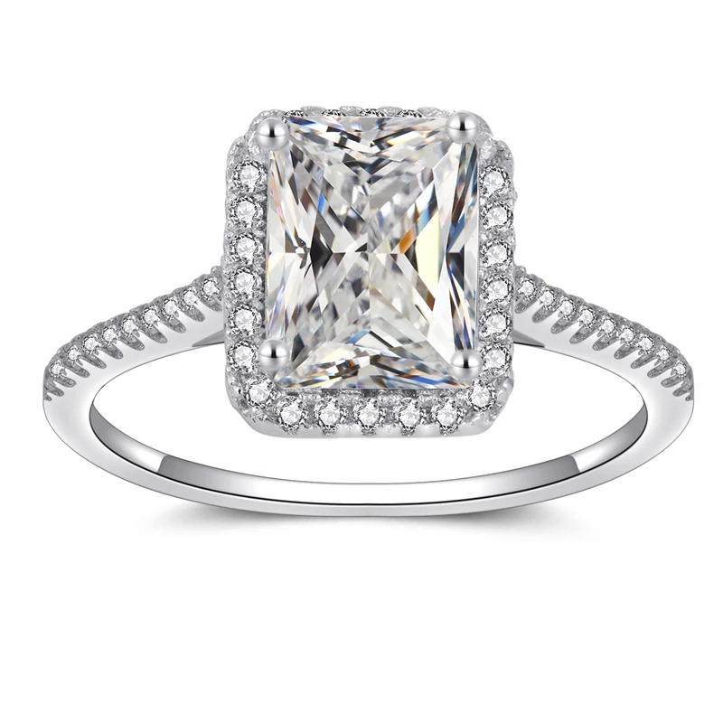 

new product 925 sterling silver 2.5g zircon diamond ring