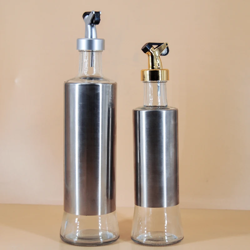 

Olive Oil Dispenser Set Olive Oil Spout Funnel Olive Oil Bottle and Vinegar Bottle, Customized